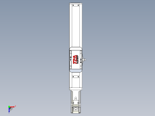 滚珠丝杠直线轴带导轨全封闭TPA-HCR-50S-1210C-L140-M-C-P10-N3俯视缩略图