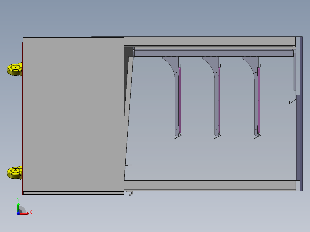 3d蛋糕柜前视图