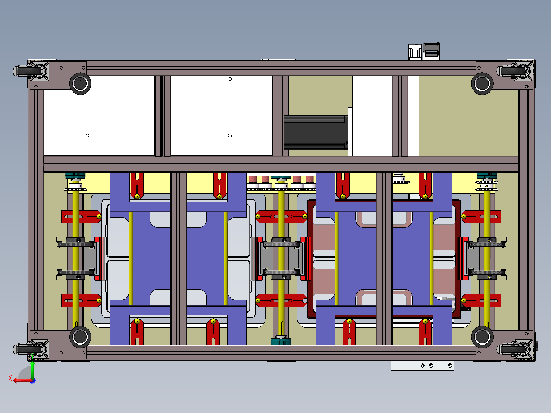 自动送料收料弹夹式上料机3D图纸 G601后视图