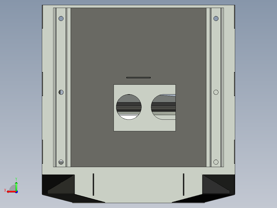 ATM自助办证机3D模型后视图