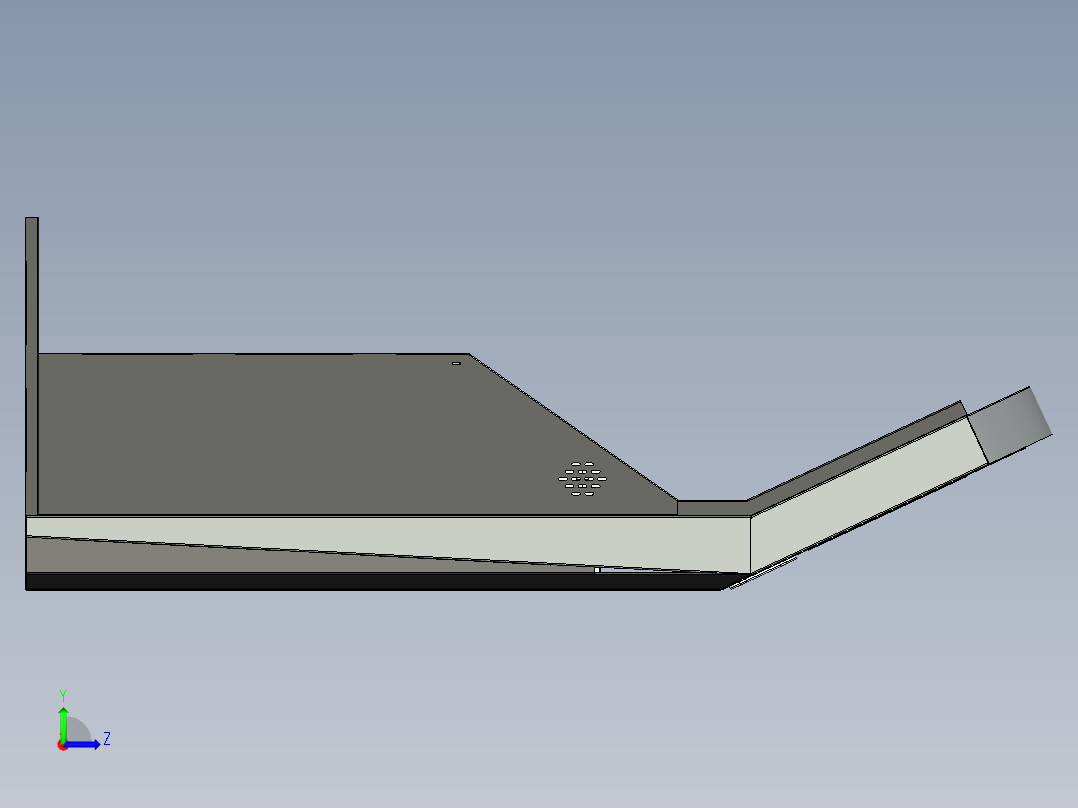 ATM自助办证机3D模型左视图