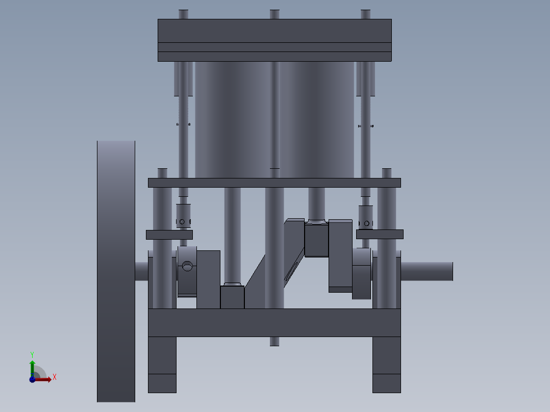 solidworks 提升阀前视图