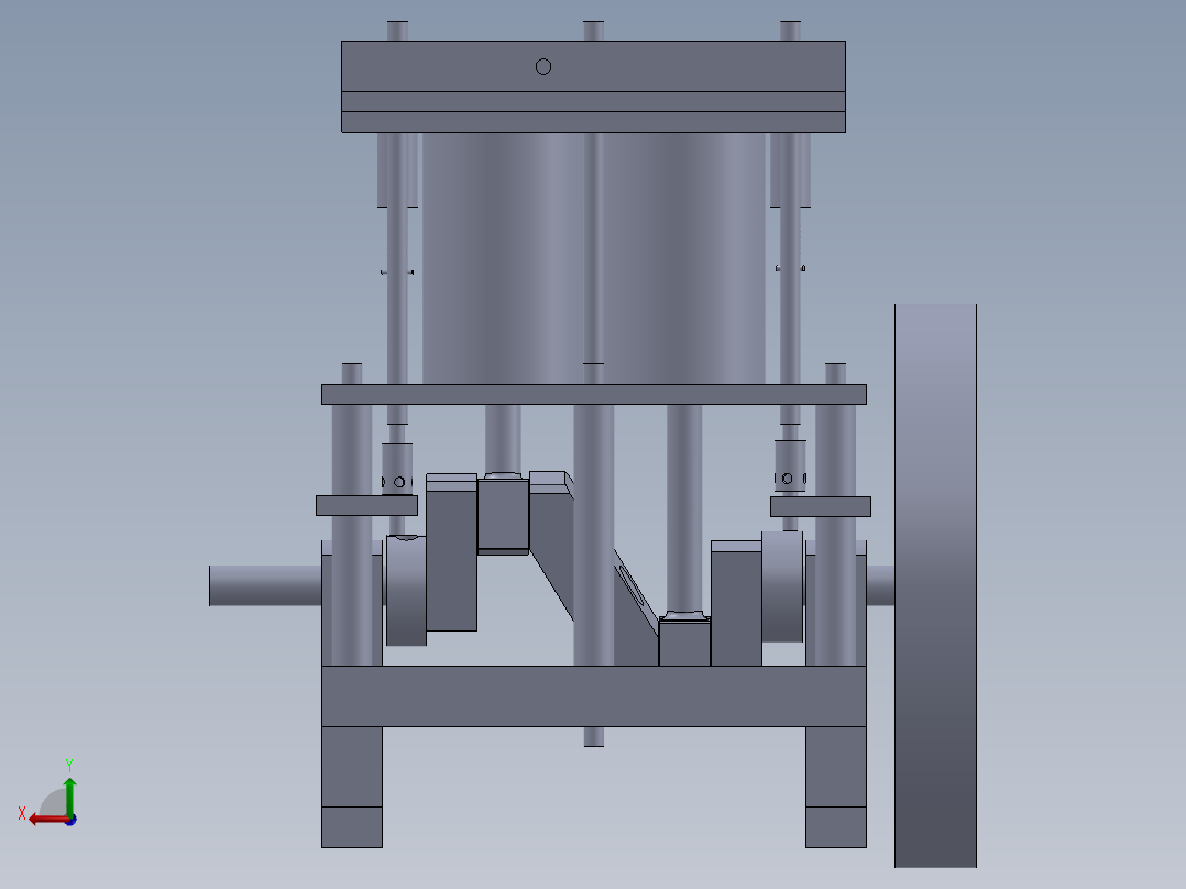solidworks 提升阀后视图