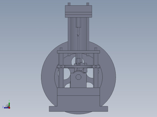 solidworks 提升阀右视缩略图