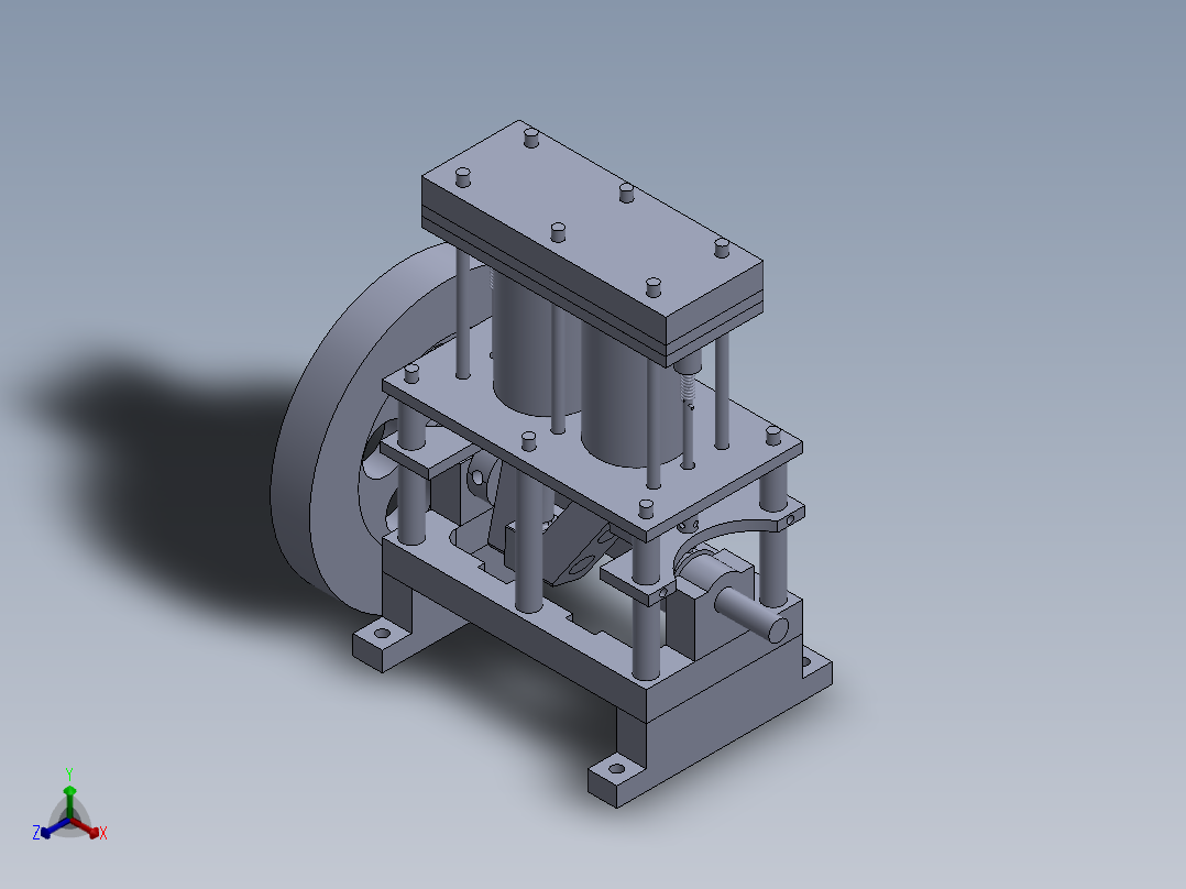 solidworks 提升阀正等轴测图