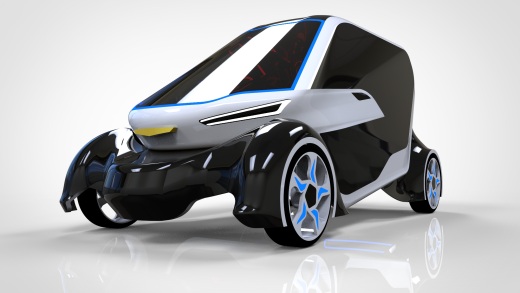 市内小型双位小轿车外壳造型3D图纸 Solidworks设计缩略图