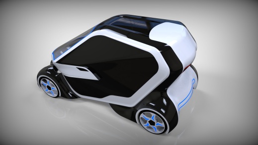 市内小型双位小轿车外壳造型3D图纸 Solidworks设计缩略图