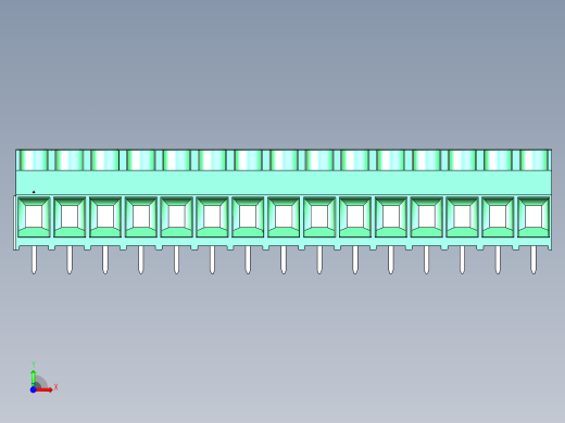 DEGSON DG636 系列 6.357.629.52mm 接线端子-DG636-7.62-15P-14-00AH前视缩略图