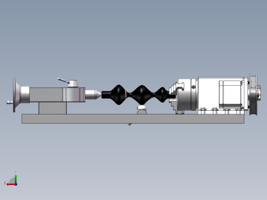 小型木工车床模型3D图纸 Solidworks设计后视缩略图
