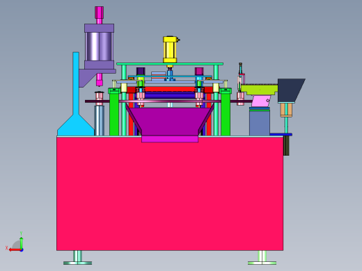 端盖销钉压铆压装机后视缩略图