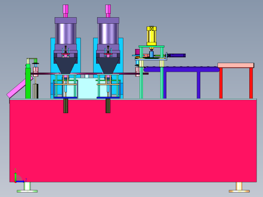 端盖销钉压铆压装机左视缩略图
