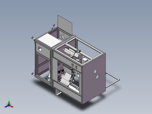 3电子塑胶冲压车间 非标自动化设备3D图纸3D模型正等轴测缩略图