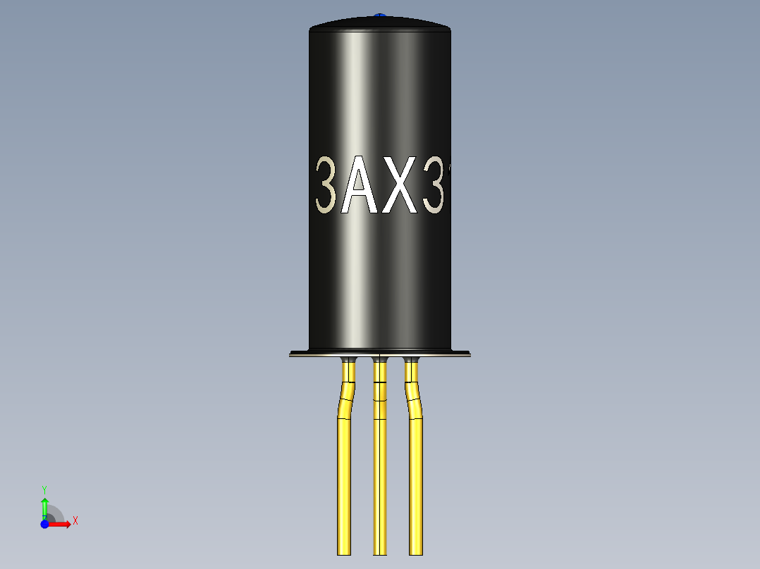 3AX31锗晶体管前视图
