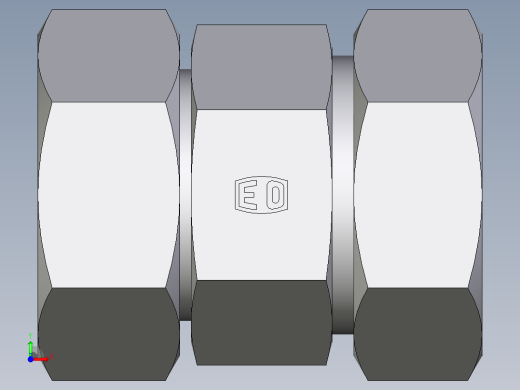 卡套式工业通用硬管接头EO_Distance_piece_adapter_DA42LCF前视缩略图
