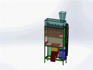 玉米脱粒机三维图及动画仿真缩略图