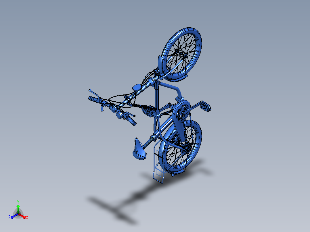 71---可折叠自行车模型UG 7.0三维图纸模型设计图纸