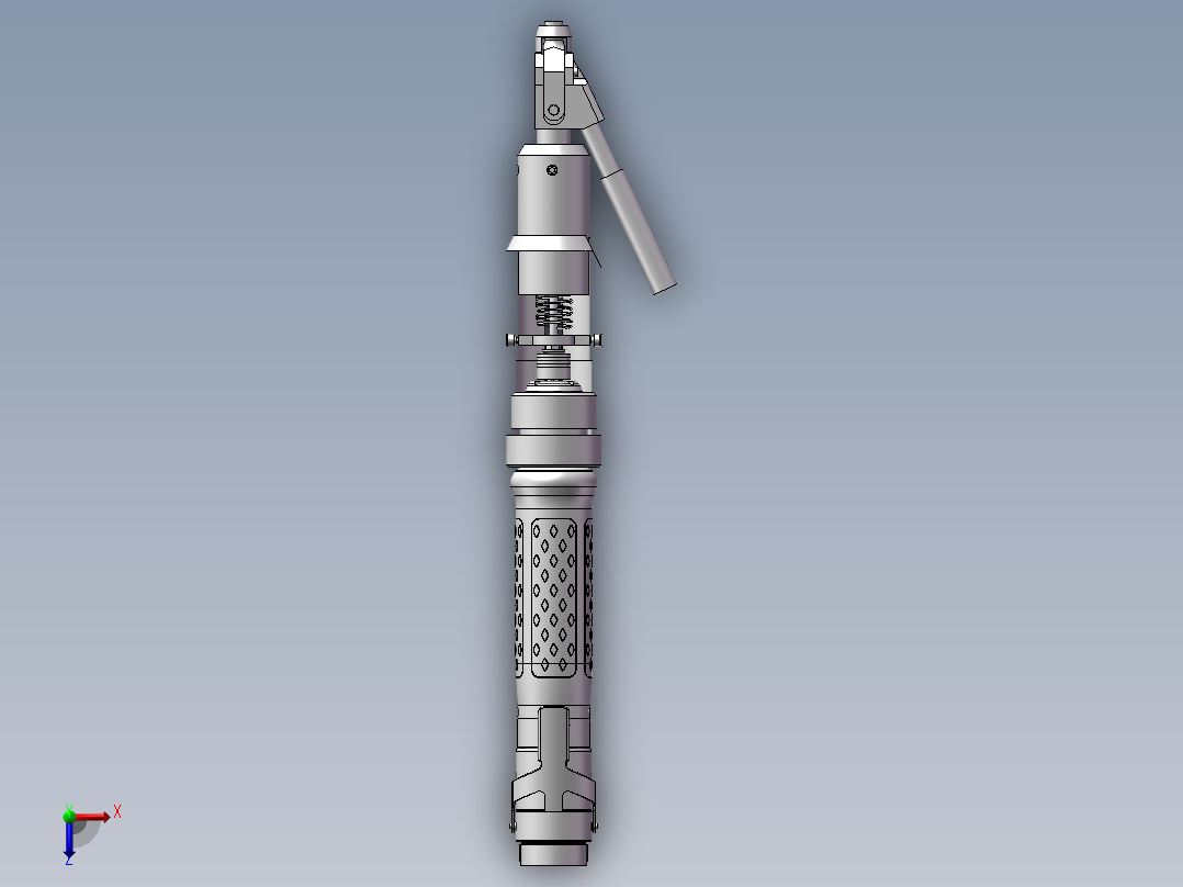 通用自动打螺丝机构3D模型俯视图