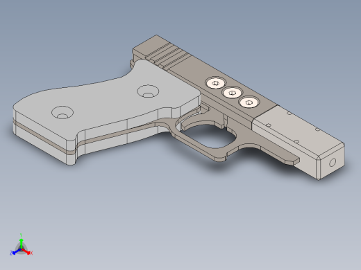 手枪国标gb22正等轴测缩略图