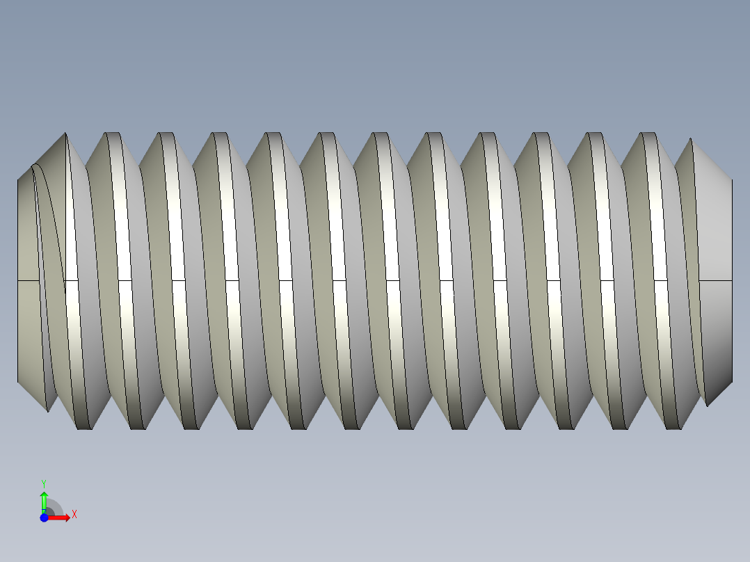 DIN 913-ISO 4026 固定螺钉-M2.5 L=6.STEP前视图