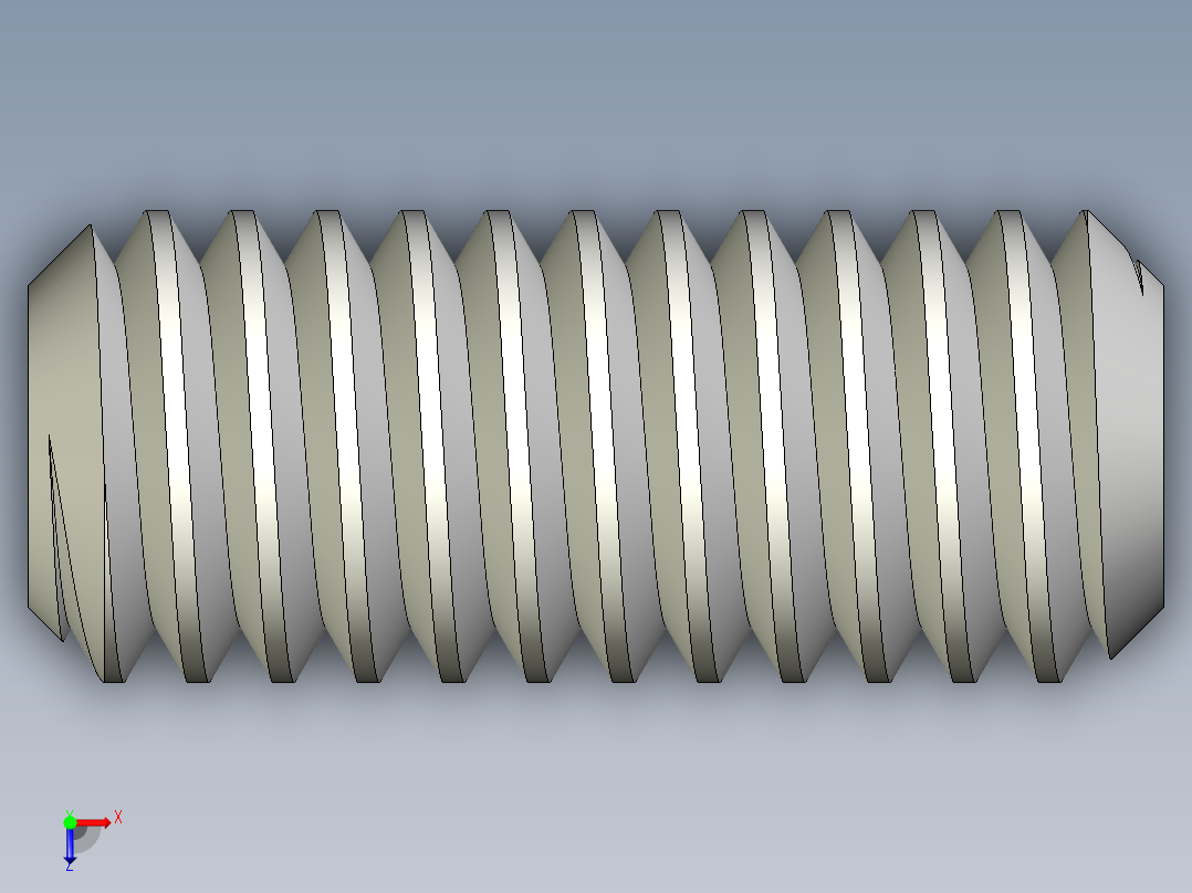 DIN 913-ISO 4026 固定螺钉-M2.5 L=6.STEP俯视图