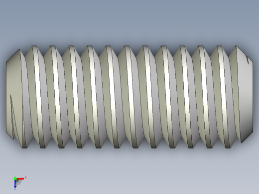 DIN 913-ISO 4026 固定螺钉-M2.5 L=6.STEP俯视缩略图