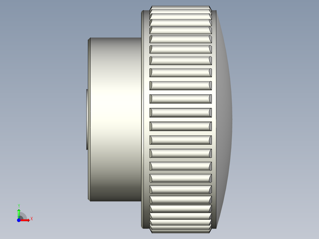 把手(凸紋)B.193-3D多系列多零件图纸模型前视图
