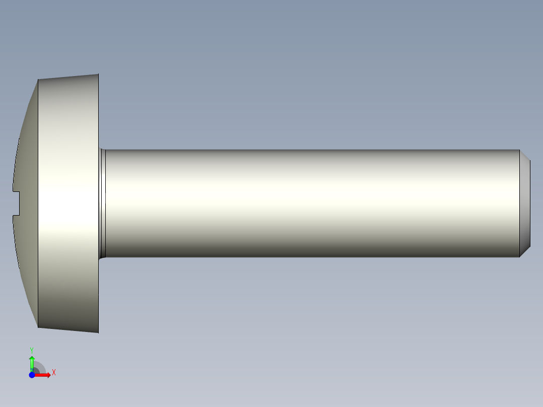 Cross_recessed_head-M5-20-20-4-12-6.stp螺钉-前视图
