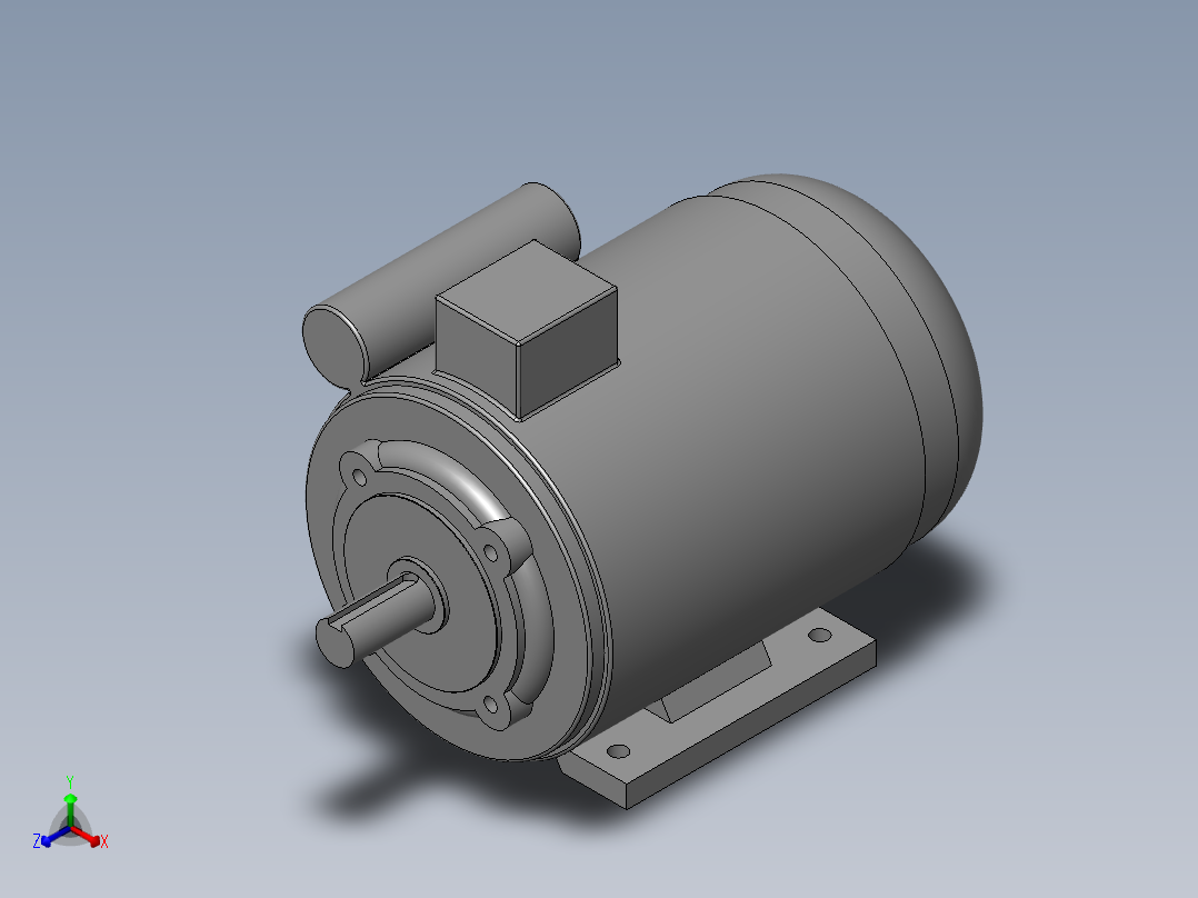异步电机DJ_YS系列(IP44)_IMB34型_YS-90L-6主视图