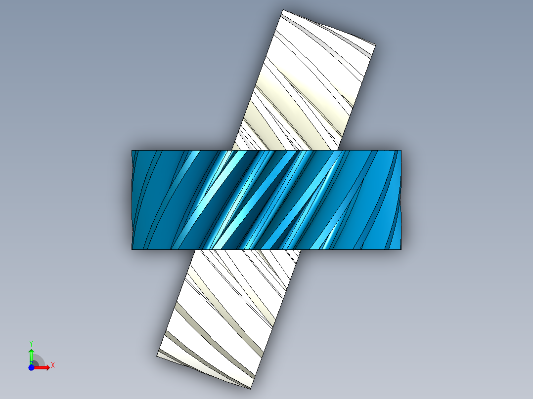 齿轮啮合 (102)前视图