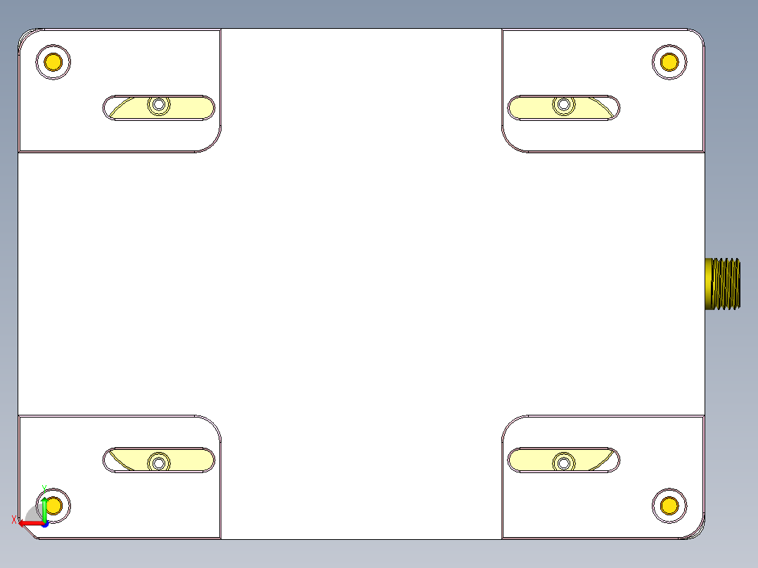 UX305-A-笔记本CNC工装夹具三维模型CNC2后视图