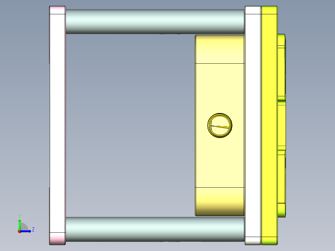 UX305-A-笔记本CNC工装夹具三维模型CNC2左视图