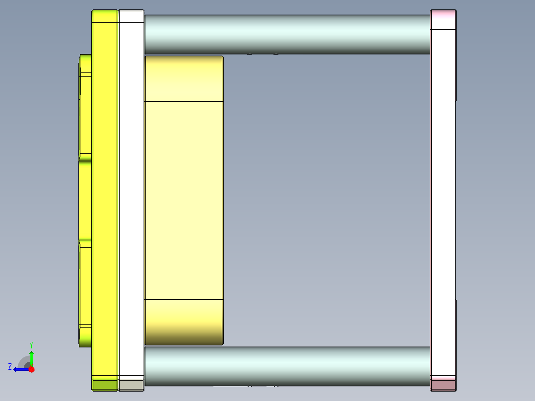 UX305-A-笔记本CNC工装夹具三维模型CNC2右视图