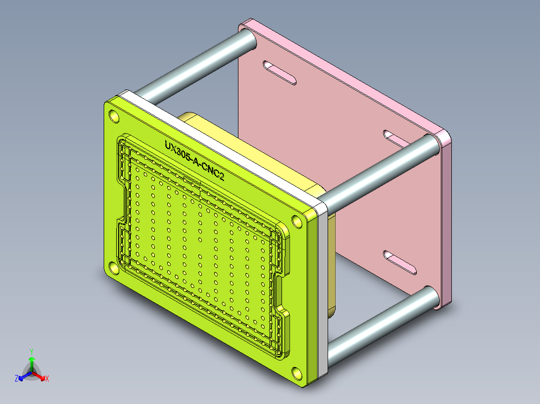 UX305-A-笔记本CNC工装夹具三维模型CNC2正等轴测图