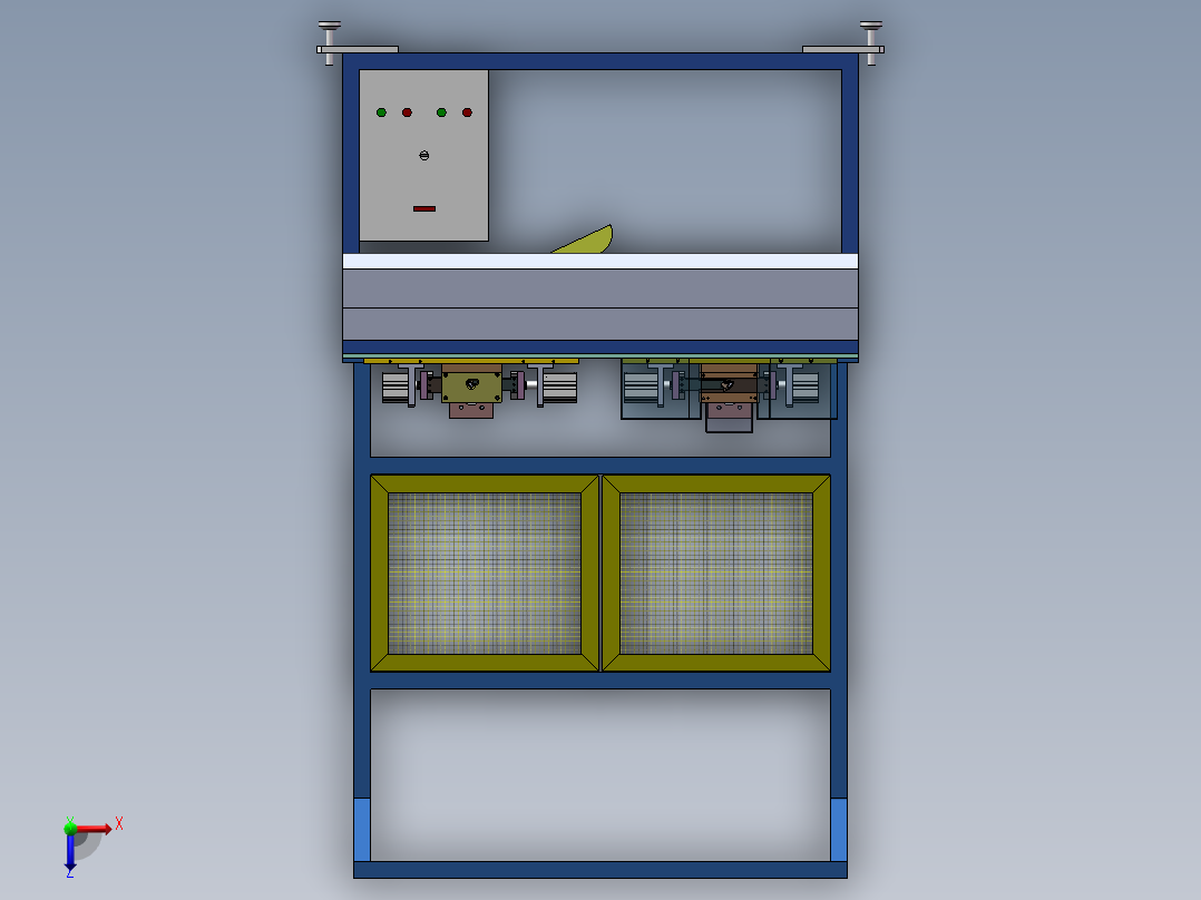 角度冲切机sw18可编辑俯视图