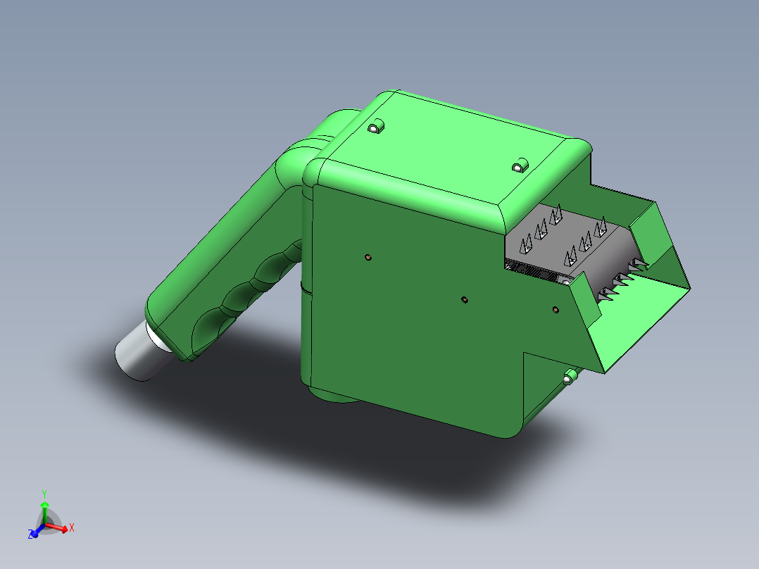 手持式棉花采摘机（sw17+cad）主视图