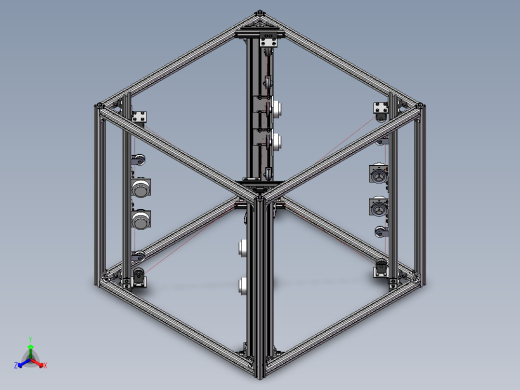 绳驱机器人sw22可编辑正等轴测缩略图
