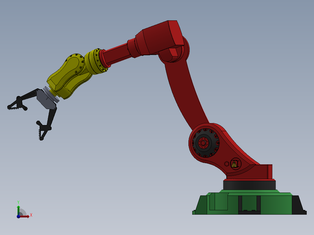 4自由度机械臂前视图