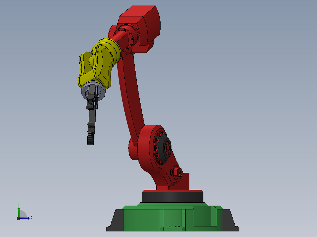 4自由度机械臂左视图