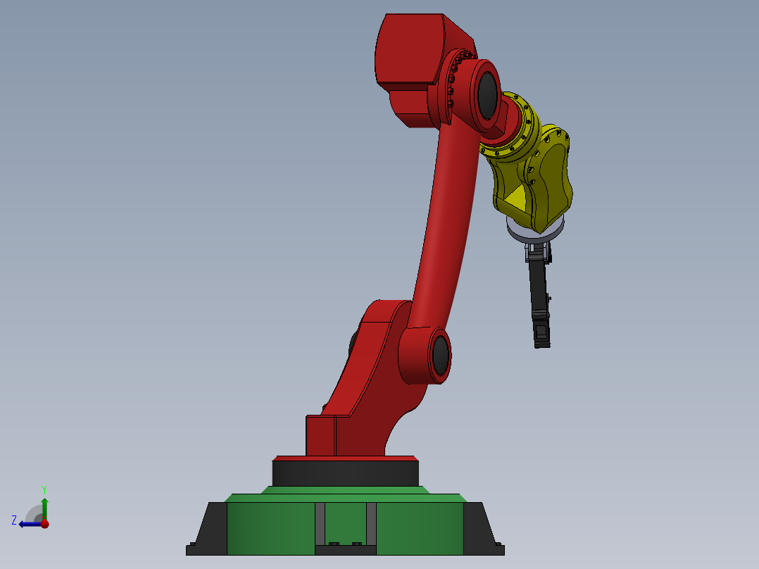 4自由度机械臂右视图