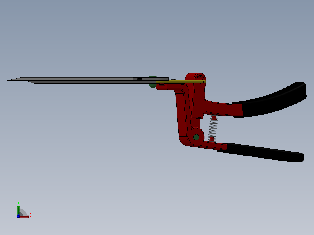 园林剪刀前视图