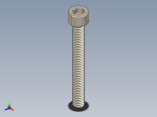 Screw_DIN_912_M6x50F_A2.STEP公制内六角螺钉