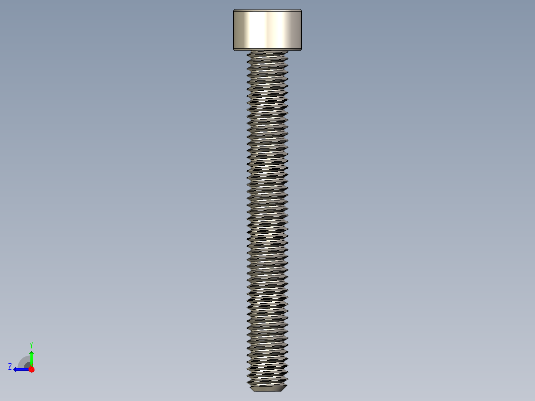 Screw_DIN_912_M6x50F_A2.STEP公制内六角螺钉右视图