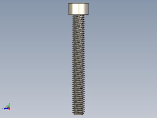 Screw_DIN_912_M6x50F_A2.STEP公制内六角螺钉右视缩略图