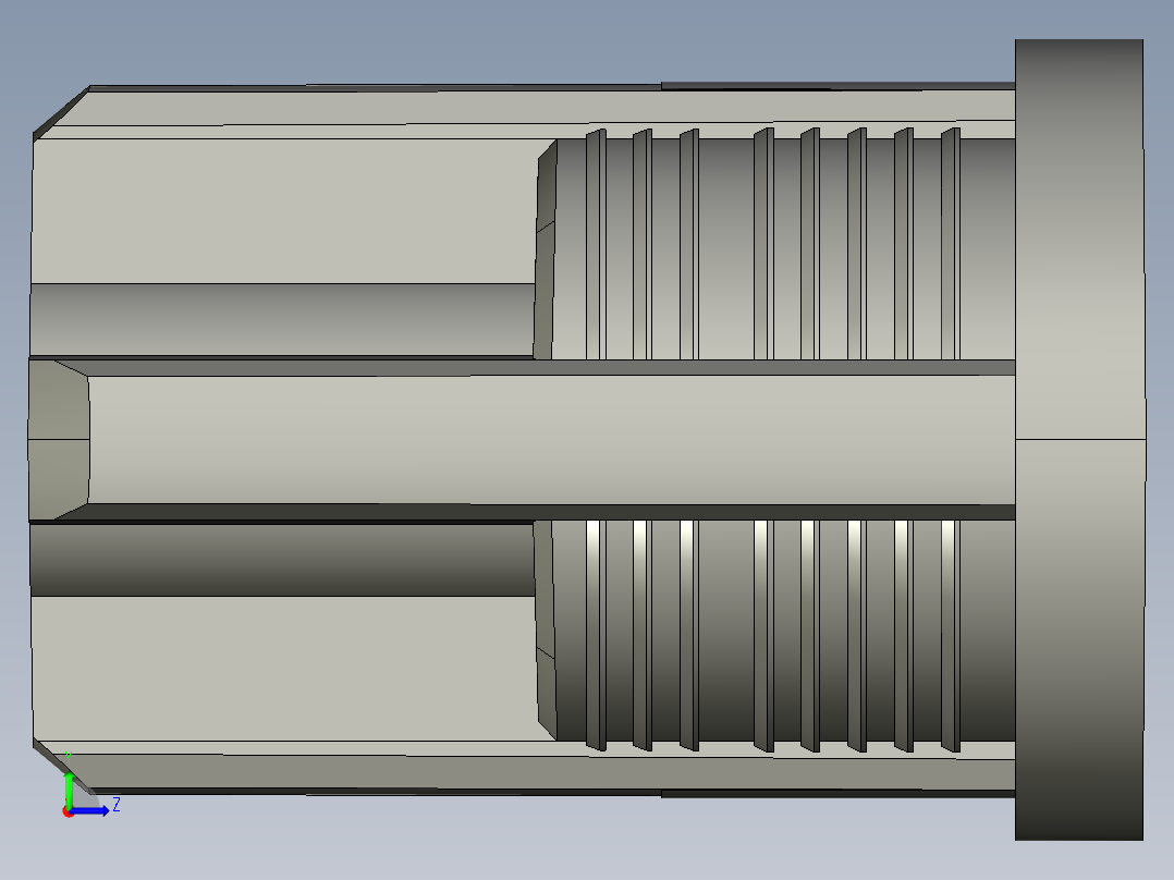 43一体式固定脚座左视图