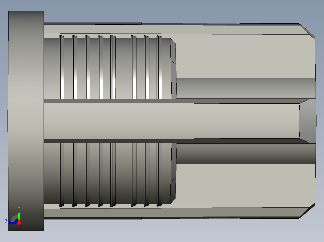 43一体式固定脚座右视图