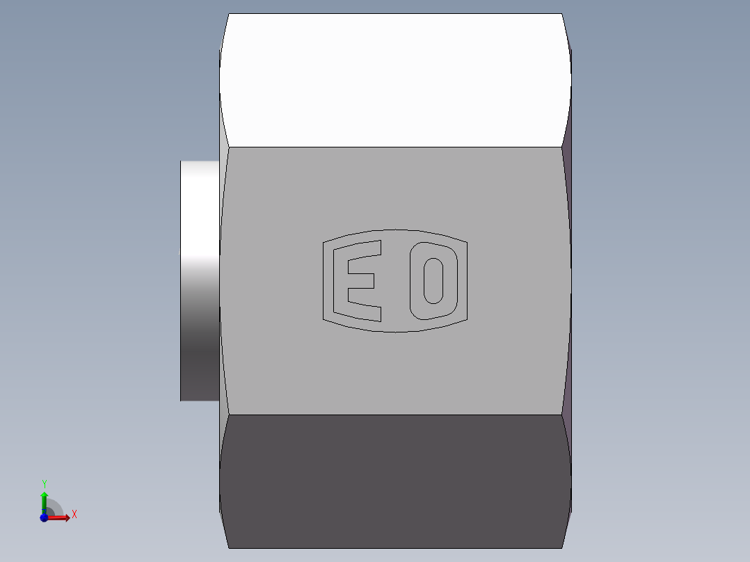 锥孔螺堵、9D-22前视图