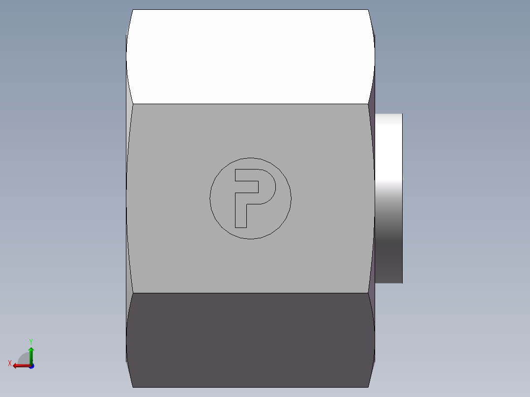锥孔螺堵、9D-22后视图