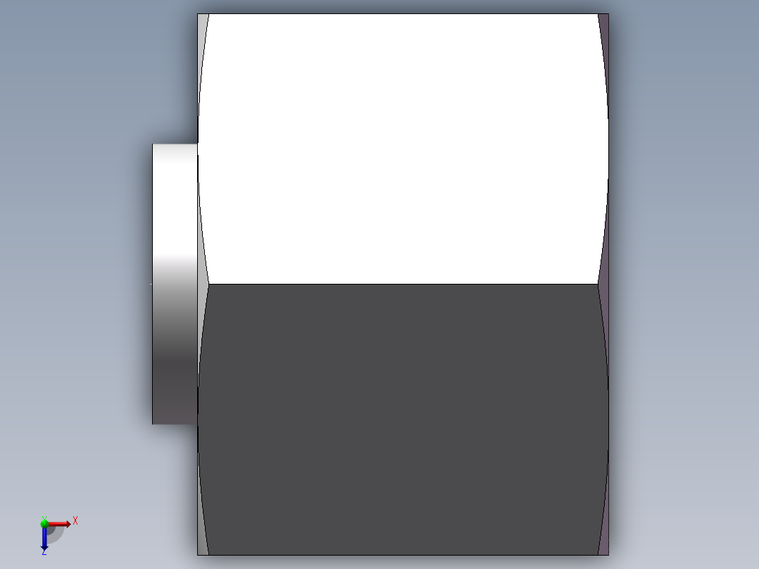 锥孔螺堵、9D-22俯视图