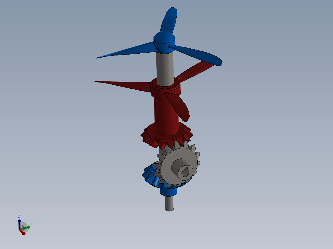 螺旋桨(23)主视图