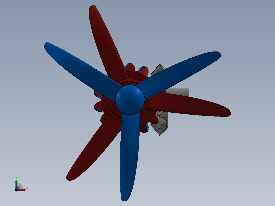 螺旋桨(23)前视图